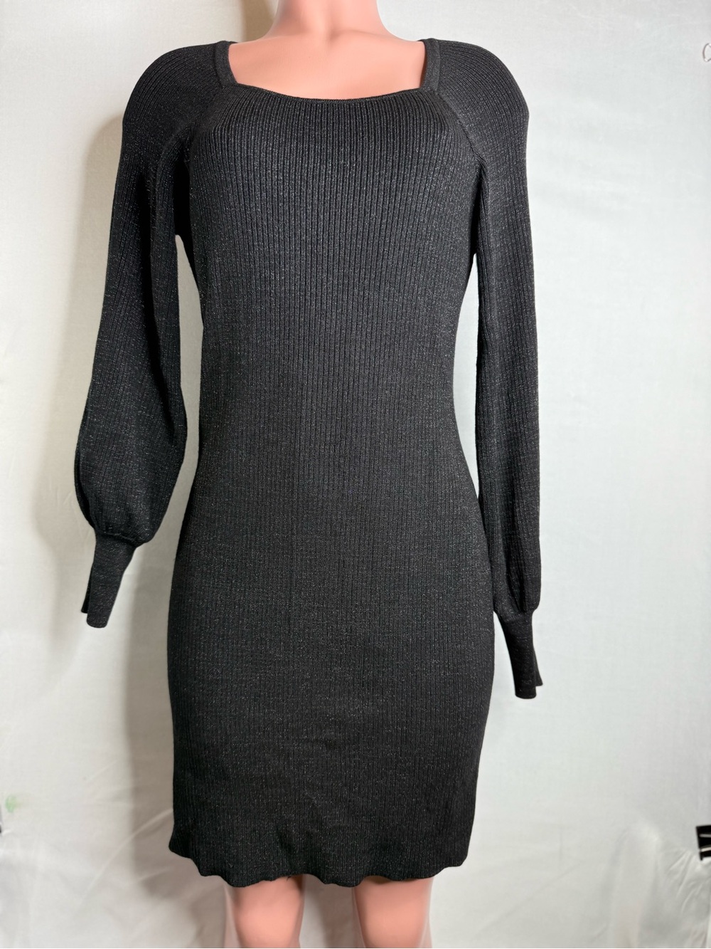 Nine West puff-sleeve dress, size L (A9 432)